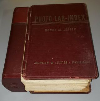 Photo - Lab - Index 11th Edition 1951 Morgan & Lester.  Rare.  Henry.  Photography
