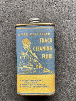 Vintage American Flyer Train Rail Track Cleaning Fluid Oil Can
