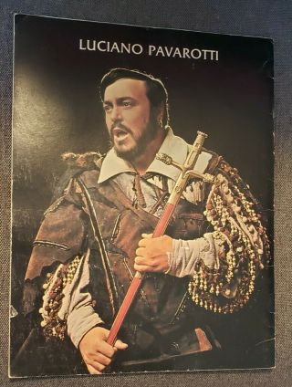Luciano Pavarotti 1977 Photo Book SIGNED Autographed in 1982 2