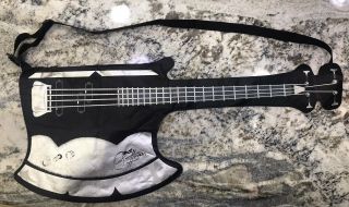 Official Kiss Gene Simmons Axe Bass Guitar Purse Murse Bag Satchel Rare