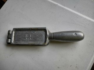 Vintage H - 1 Lead Sinker Mold No.  15 A