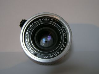 Vintage Schneider - Kreuznach Xenar F:2.  8 / 45 Mm Compur Camera Lens