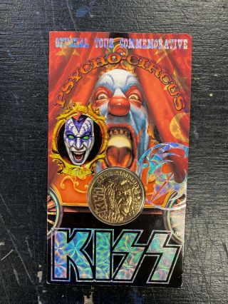 Kiss Nickel Gold Psycho Circus Gene Simmons Official Tour Commemorative Coin