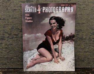 Bettie Page Amateur Screen And Photography June 1955 Vintage Pin - Up Cheesecake