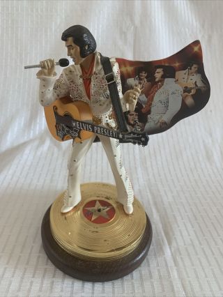 Elvis Presley Memorabilia / Collectable Bradford Exchange Singing Figure 24cm
