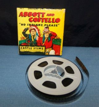 Castle Films Abbott & Costello No Indians Please 8mm No 808