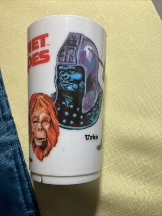 Vtg Planet Of The Apes Deka Kids Plastic Juice Drink Cup Urko Galen Zaius