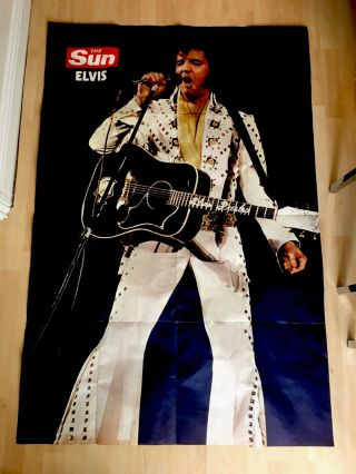Elvis Presley Vintage 1977 The Sun Newspaper Art Poster Print 60 X 40 Inch Large
