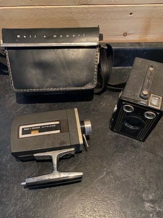 Vintage Eastman Kodak Target Six - 16 Brownie & Bell And Howell 8 Cameras