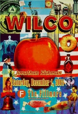 Wilco Concert Poster 2001 F497 Fillmore