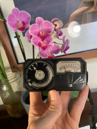 Vintage Weston Photronic Exposure Meter Model 650 Deco Light Emulsion Speed Rare