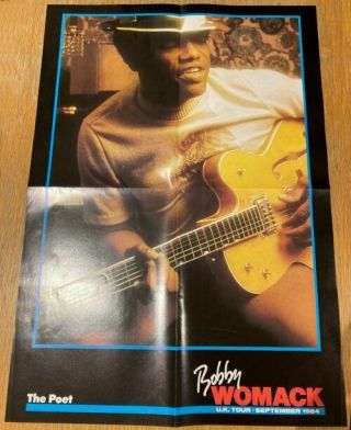 Bobby Womack Uk Tour Promo Poster The Poet 1984