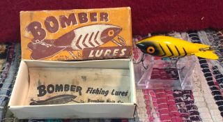 Vintage Bomber Fishing Lure 420 With Marked Box And Paperwork Combo