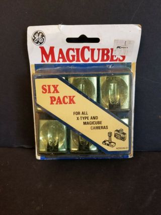 General Electric Ge Magicubes Magic Cubes Six Pack 24 Flashes X - Type
