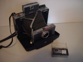 Polaroid Land Camera Automatic 100 With Timer & Leather Case In