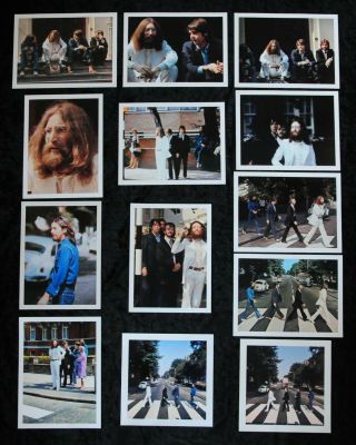 Beatles 1969 Abbey Road Record Cover Photo Session,  Set 2 Of 13 Real Photographs