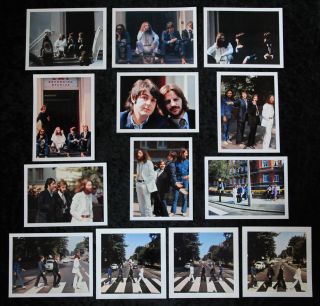 Beatles 1969 Abbey Road Record Cover Photo Session Set 1 Of 13 Real Photographs
