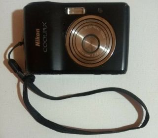 Nikon Coolpix L16 7.  1mp Vintage Digital Camera - Matte Black [fully Functional]