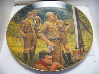 Norman Rockwell Beyond The Easel Boy Scout Of America Limited Edition Gold Plate