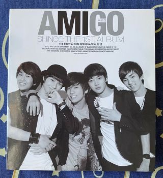 Shinee The 1st Album Repackage Amigo Cd,  Dvd Limited Edition W/ Bonus 3 Tracks