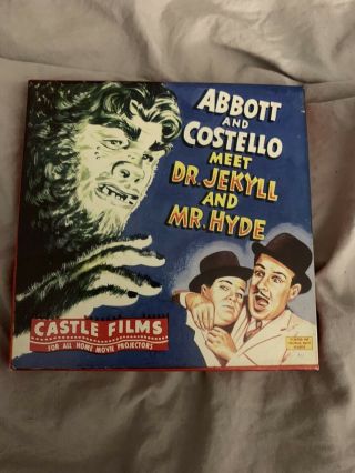 Abbott And Costello Meet Dr Jekyll And Mr Hyde Castle Films 852 8mm Film & Box