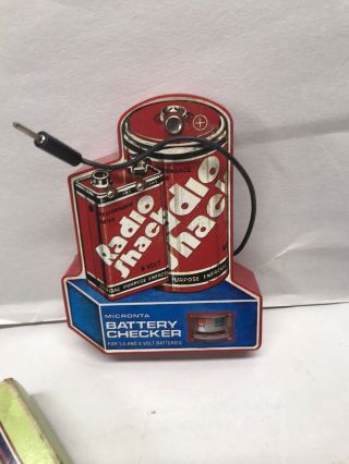 Vintage Radio Shack Micronta Battery Checker Model 22 - 098 1982 - 1989 W Box