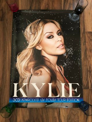 Kylie Minogue Aphrodite Les Folies Tour Edition Double Sided Promo Poster Rare