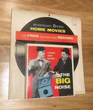 Laurel And Hardy The Big Noise Regular 8mm Film With Sound Record