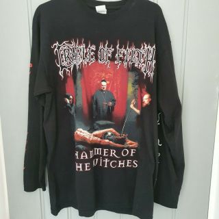 Cradle Of Filth Tour Shirt - Long Sleeve Size L - Hammer Of The Witches
