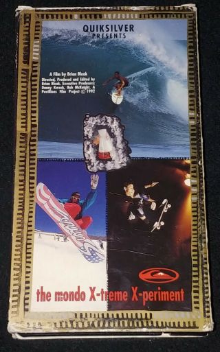 1992 Vintage Quicksilver Vhs Video (surf,  Skate,  Snowboard)