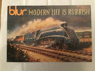 Blur Modern Life Is Rubbish Promo Canvas Print Rare