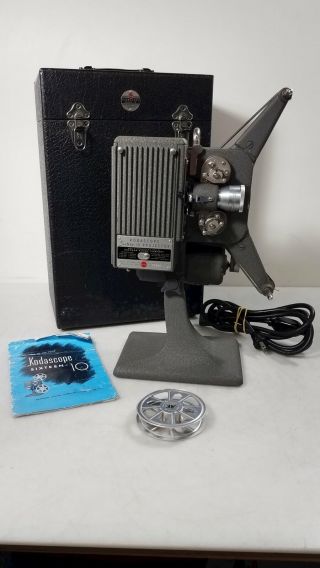 Kodak Kodascope Sixteen - 10 Film Projector W/ Case