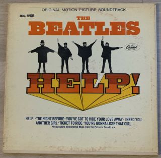 Help Motion Picture Soundtrack,  By The Beatles,  Vintage Lp