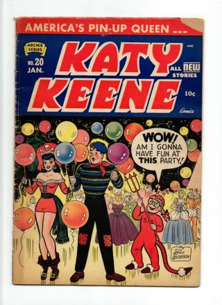 Katy Keene 20 Vintage Archie Comic Romance Love Golden Age 10c