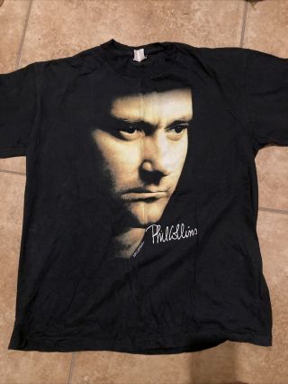 Vintage 1990 Phil Collins But Seriously World Tour Concert Tee T - Shirt Xl