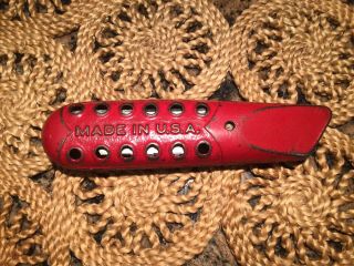 Vintage Utility Knife/ Box Cutter Holes Handle.  Made In Usa Red Box Cutter
