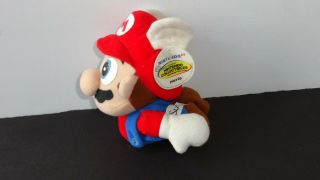 Vintage 1997 Bd&a Nintendo Mario 64 Flying Cap Mario Beanie Bean Bag Plush Doll