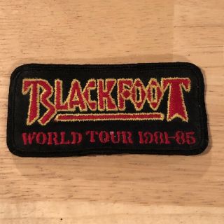 Vintage Blackfoot 80s World Tour 1981 - 1985 Fabric Patch Southern Rock