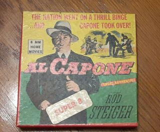 Vintage Al Capone Rod Steiger Black & White 8mm Movie