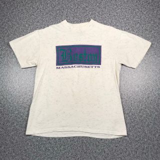90s Vintage Boston Mens T Shirt Small | Single Stitch Oneita