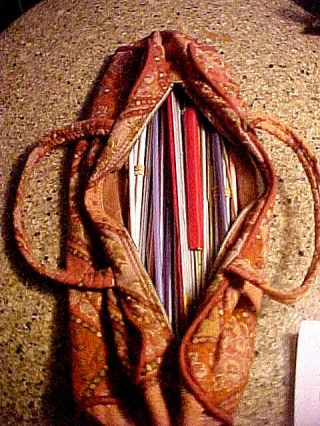 Bag Full Of Vintage Plastic & Aluminum Knitting Needles & Carry Bag