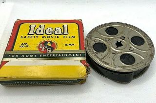 Mutt And Jeff - Vintage B/w Silent 16mm Ideal Phantom Chasing