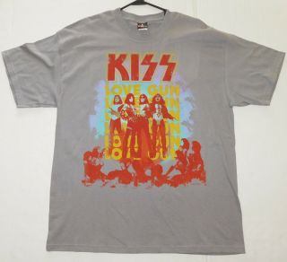 Kiss Band Love Gun Tour 1977 T - Shirt Xl Unworn 2007 Gene Simmons Ace Peter Paul