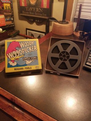 Woody Woodpecker “niagara Fools” B&w Movie 8mm Castle Films