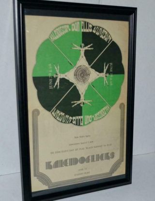 Hp Lovecraft 1968 Don Ellis Kaleidoscope Framed Promotional Concert Poster / Ad