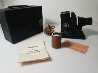 Vintage Miniature Slide Projector Model Rk Sve Society For Visual Education