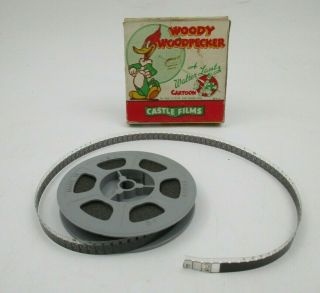 Vintage 8mm Film,  Woody Woodpecker " The Loose Nut " Castle Films