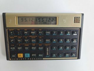 Vintage Hp 12c Financial Calculator Hewlett Packard Usa
