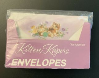 Vintage Envelopes Sangamon Kitten Kapers 26 Complete Box In Plastic