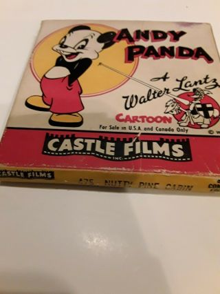 Andy Panda Film 475 Nutty Pine Cabin 8mm Castle Film Walter Lantz